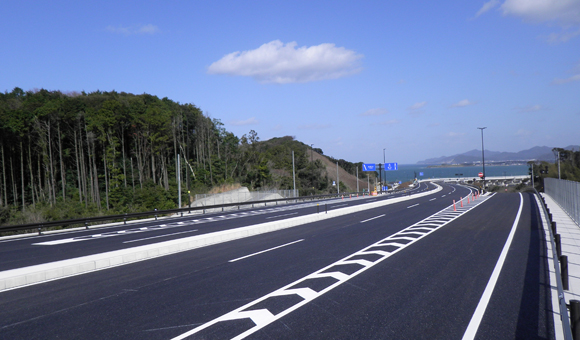 下関北バイパス 垢田地区舗装工事