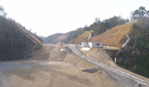 仁摩温泉津道路 福光改良工事