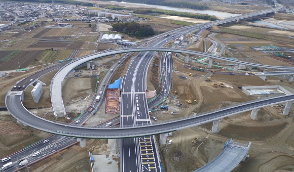 新名神高速道路　城陽八幡舗装工事