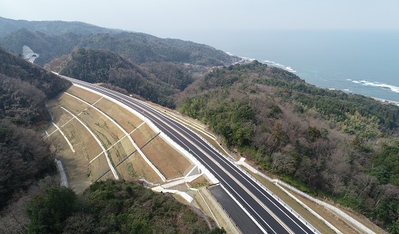 多伎朝山道路　小田西地区舗装工事